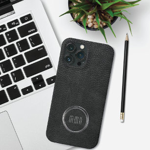 Minimaler Lederschau Silber Rings Case-Mate iPhone Hülle