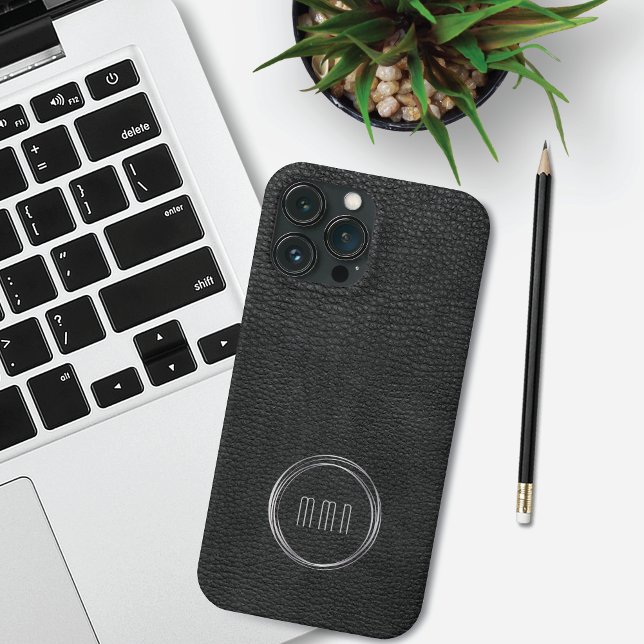 Minimaler Lederschau Silber Rings Case-Mate iPhone Hülle (Von Creator hochgeladen)