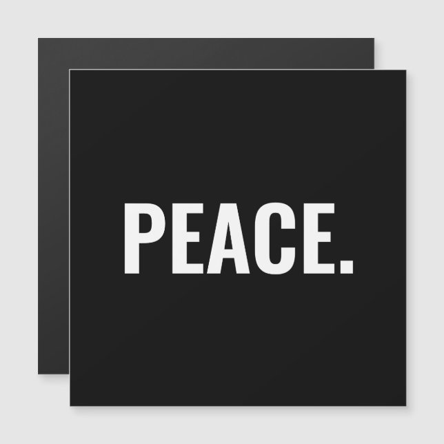 Minimaler Magnet für Schwarzweiß-Text (Vorne/Hinten)