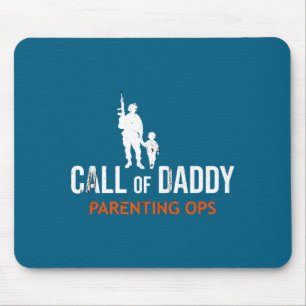Minimaler Männer-Gamer-Vater Ruf Daddy Mousepad
