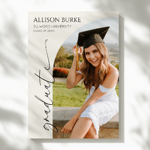 Minimaler Minimalistischer Foto Arch Abschluss Ankündigung