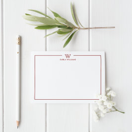 Minimaler Minimalwert für dunkelrote klassische Mo Mitteilungskarte