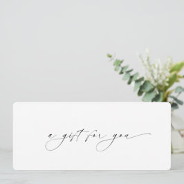 Minimaler moderner Eleganter Geschenkgutschein