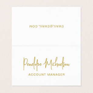 Minimaler moderner Goldfarbensatz und QR-Code Visitenkarten