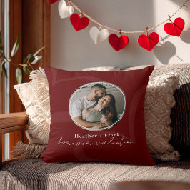 Minimaler moderner Romantiker für immer Valentinst Kissen
