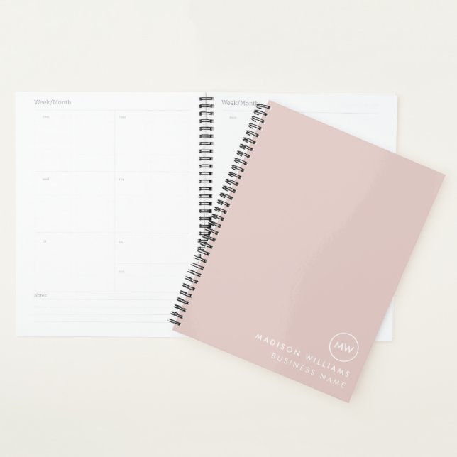 Minimaler Monogramm-Planer Planer (Anzeige)