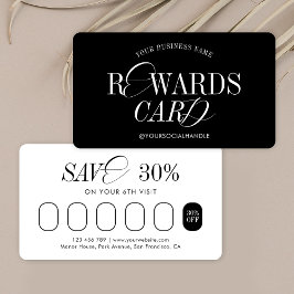 Minimaler Nostalgischer Kalligraphie Schwarz & Wei Treuekarte