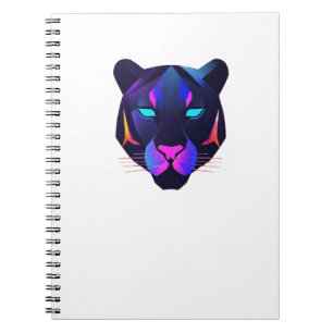 Minimaler Panther Abstract Logotype Moderne Luxu Notizblock