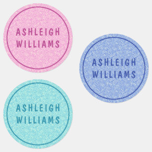 Minimaler Personalisierter Mädchenname Etiketten