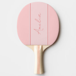 Minimaler Personalisierter Name Rosa Tischtennis Schläger