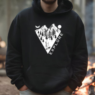 Minimaler Pinienwald Hoodie