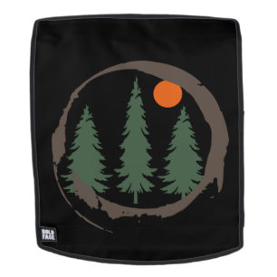 Minimaler Pinienwald Rucksack