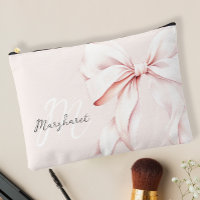 Minimaler Pink Monogram Accessory Pouch