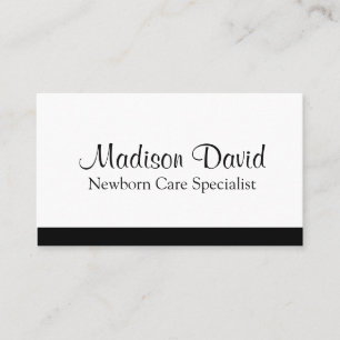 Minimaler QR-Code für Neugeborene Visitenkarte