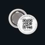 Minimaler qr-Code kleiner Business Schönheitssalon Magnet<br><div class="desc">eleganter minimaler qcode kleiner Business Schönheitssalon Magnet</div>