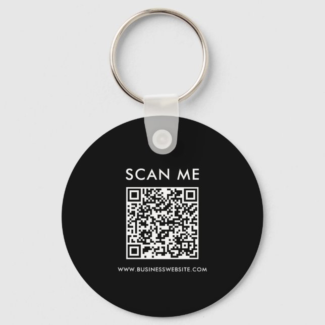 Minimaler QR-Code kundenspezifischer Schlüsselanhä Schlüsselanhänger (Rückseite)