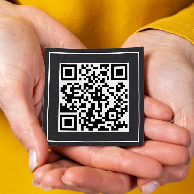 Minimaler QR Premium Quadratische Visitenkarte (Custom QR Premium Square Business Cards)