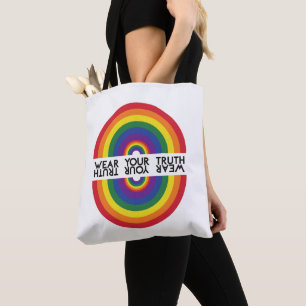 Minimaler Regenbogenbogen Moderne Farbige Aussage