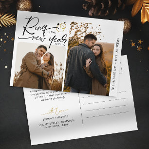 Minimaler Ring zum Neujahrs-Engagement Weihnachten