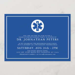 Minimaler Ruhestand EMT Abschluss-  lädt ein Einladung