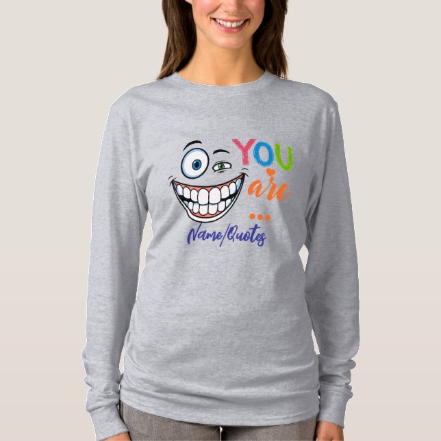 Minimaler sarkastischer Spruch T-Shirt (Vorderseite)