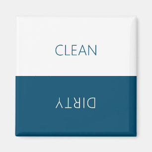 Minimaler sauberer Geschirrspüler Schild Magnet