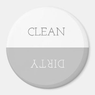 Minimaler sauberer Geschirrspüler Schild Magnet