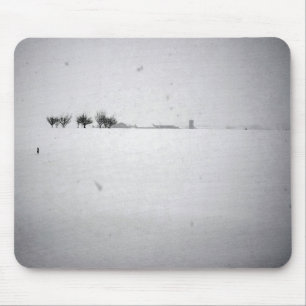 Minimaler Schneemuseepad Mousepad