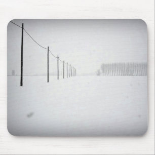 Minimaler Schneemuseepad Mousepad