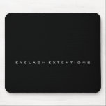 Minimaler Schwarz-weißer Firmenname Mousepad<br><div class="desc">Beauty Studio Luxury Collection florenceK</div>