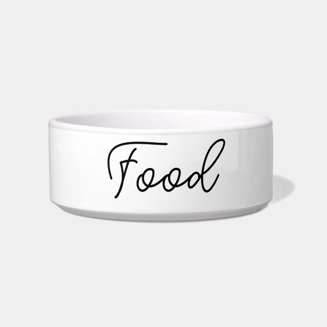 Minimaler Script-Begleiter füttre Bowl Napf (Vorderseite)
