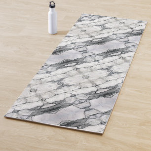 minimaler skandinavischer, moderner, chic-grauer M Yogamatte