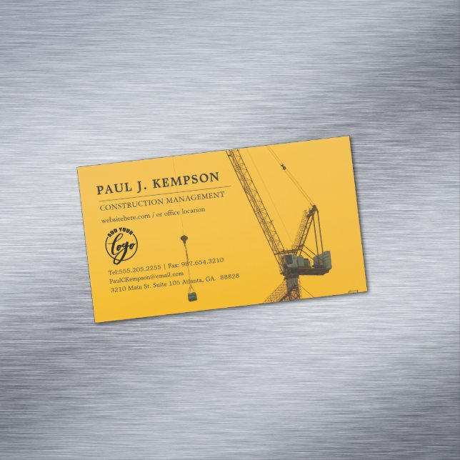 Minimaler Sonnenuntergang | Magnetische Visitenkarte (Beispiel)