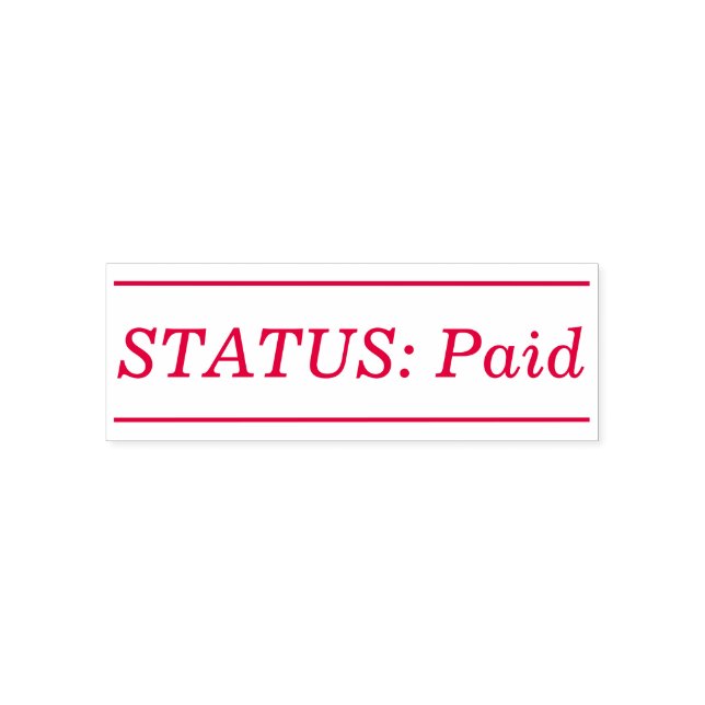 Minimaler "STATUS: Bezahlung" Briefmarke aus Kauts Permastempel (Design)