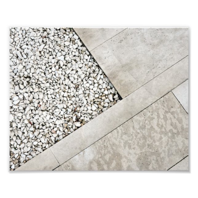 Minimaler Stein-Gehgestein der modernen Architektu Fotodruck (Vorne)