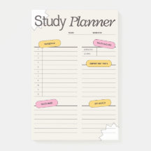 Minimaler Studienplaner mit stündlichem Zeitplan