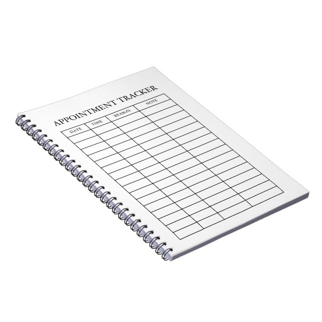 Minimaler Termintracker Notizblock (Rechte Seite)