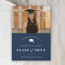 Minimaler Typ Foto Abschluss Ankündigung