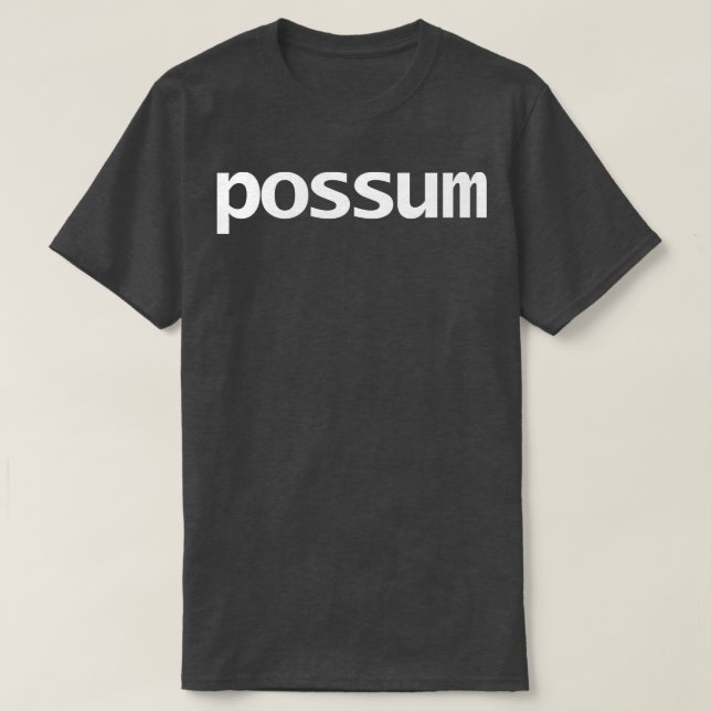 Minimaler Typografie-weißer Text T-Shirt (Design vorne)