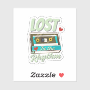 Minimaler und ästhetischer Musiksticker Aufkleber