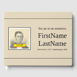 Minimaler und Schlichter Bestattungsservice Gästeb Gästebuch