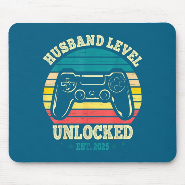 Minimaler verheirateter Gamer hat Ehemann aufgewer Mousepad (Vorne)