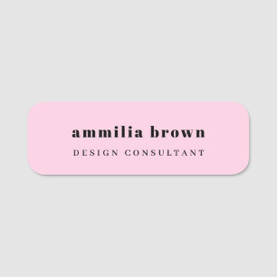 Minimaler Vintag Bio Branding Namensschild