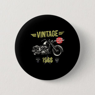 Minimaler Vintage-Klassiker Geboren 1966 60. Button