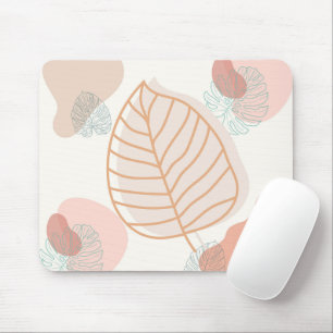 Minimaler Vintager Leaf Mousepad