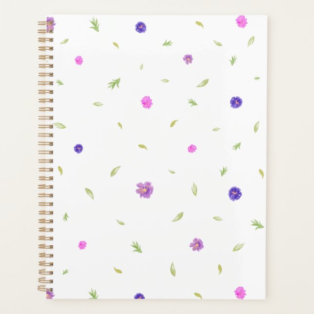 Minimaler Watercolor-Muster-Planer Planer (Vorderseite)