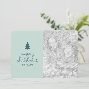 Minimaler Weihnachtsbaum Feiertagskarte