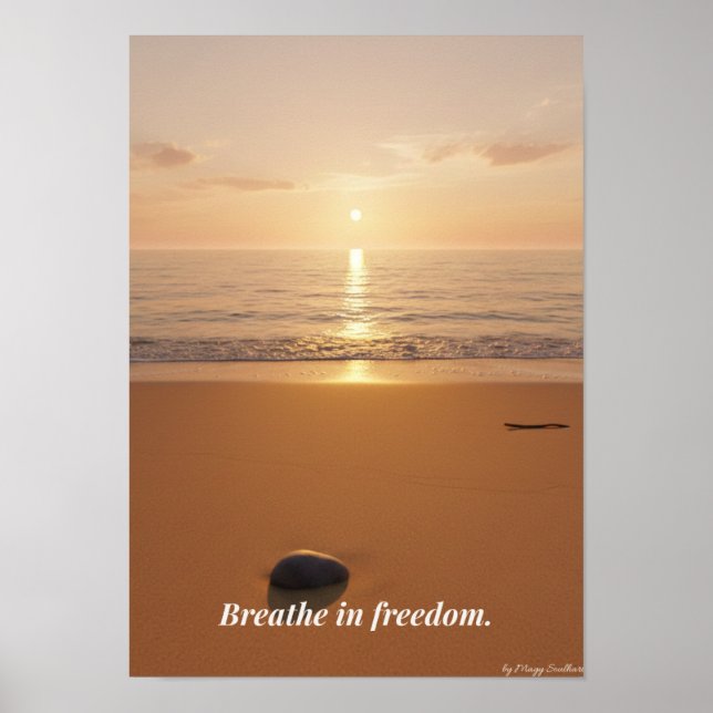 Minimaler Winter-Kalenderposter – Neutrale Wandkun Poster (Vorne)
