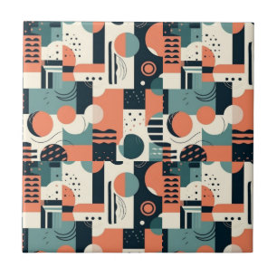 Minimales Abstraktes Nahtloses Muster - Geometrisc Fliese