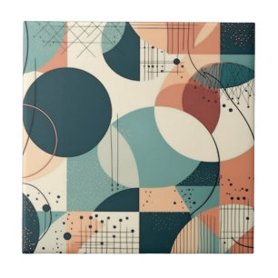 Minimales Abstraktes Nahtloses Muster - Geometrisc Fliese